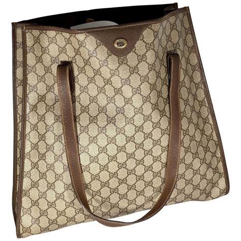 gucci large drown leather shopping big bag|gucci shoulder bag.